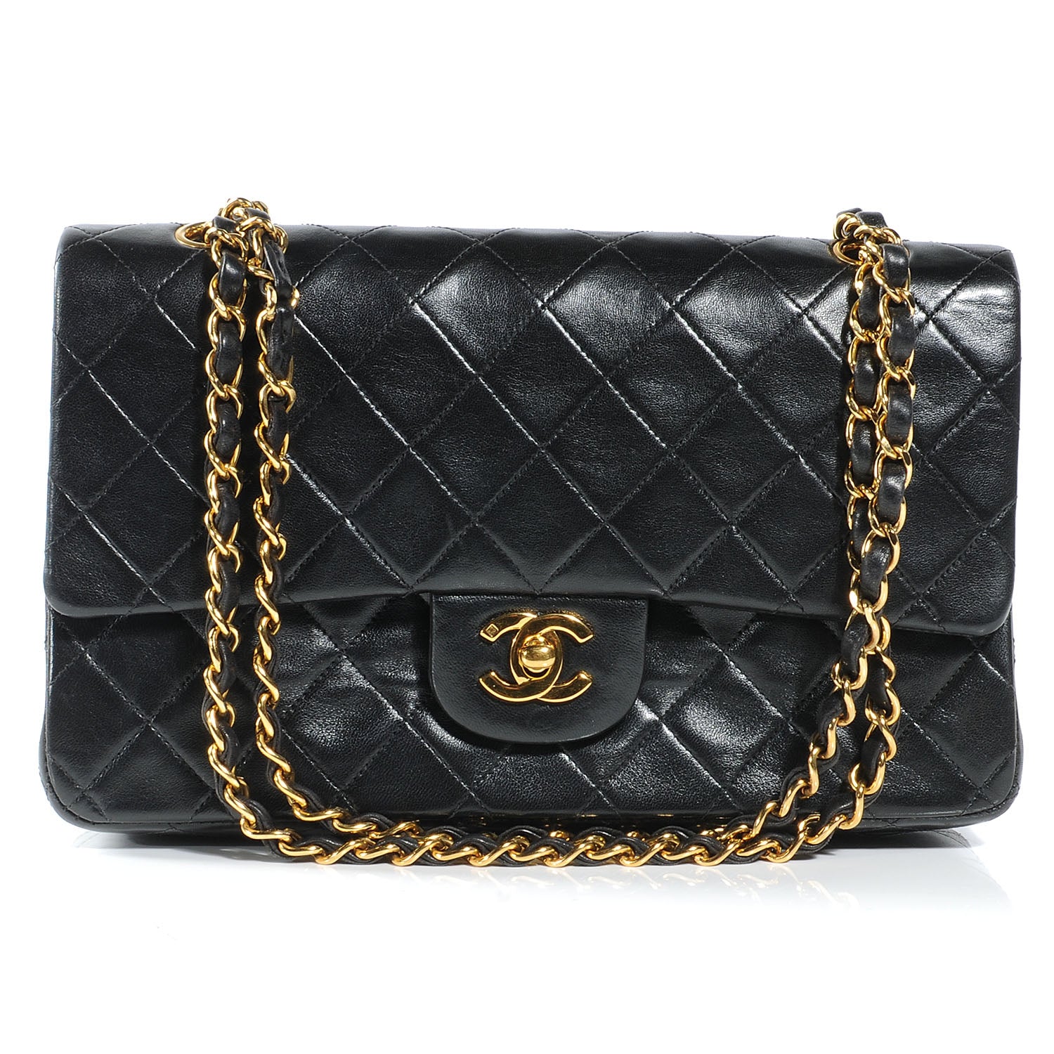 Chanel Lambskin Medium Double Flap Black 1 of 7
