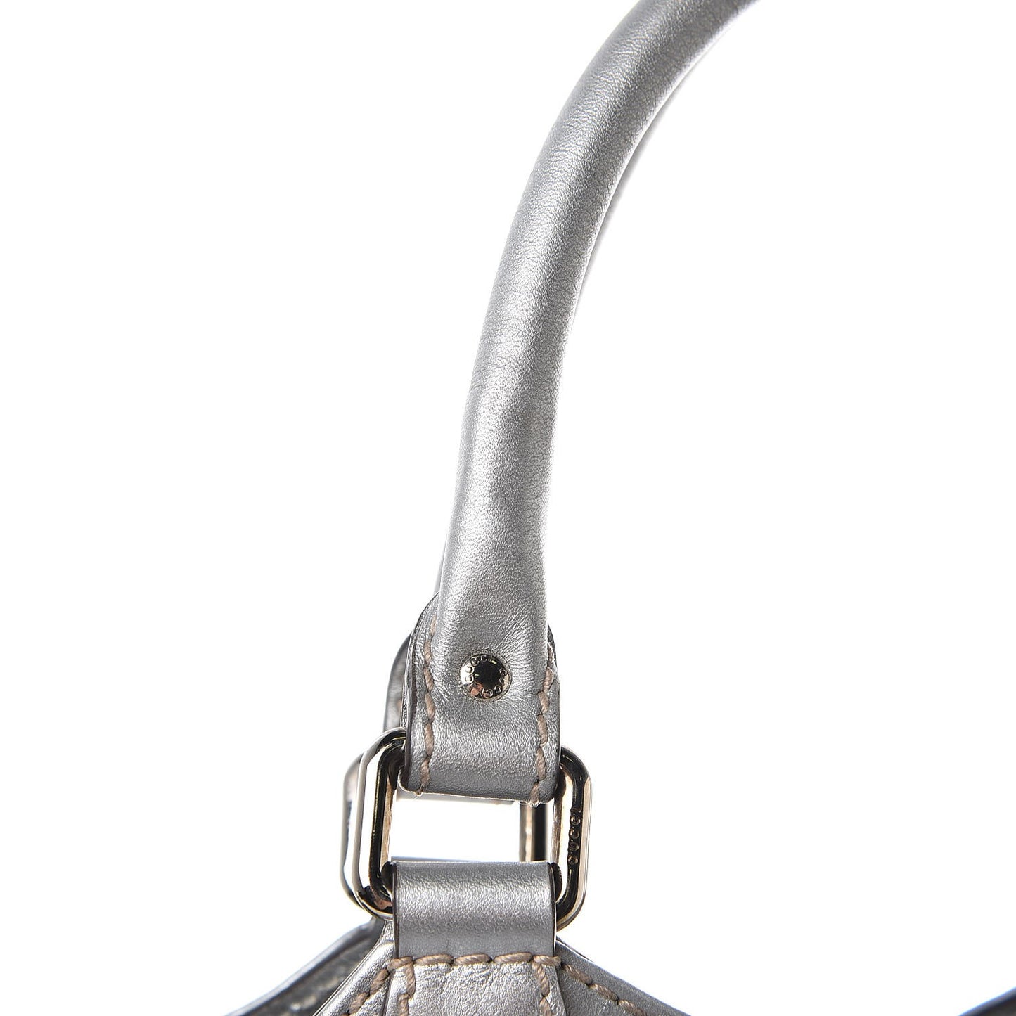 Guccissima Medium Sukey Tote Silver