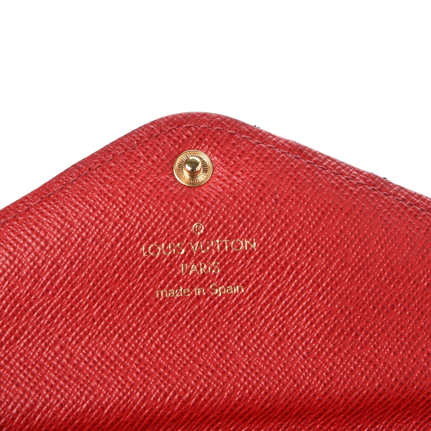 Louis Vuitton Damier Ebene Josephine Wallet Red 5 of 11