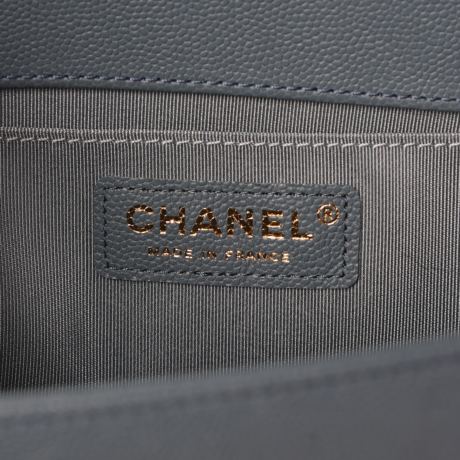 Chanel Caviar Quilted Medium Boy Flap Blue 6 of 10