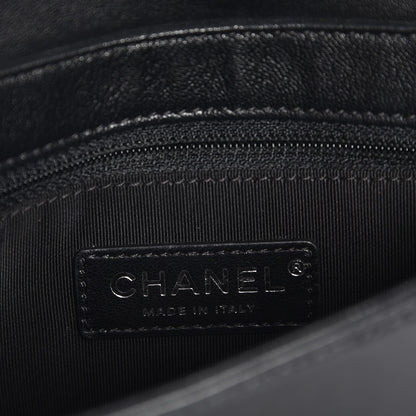 Chanel Sheepskin Quilted Small Vintage Mademoiselle Flap Black 6 of 7