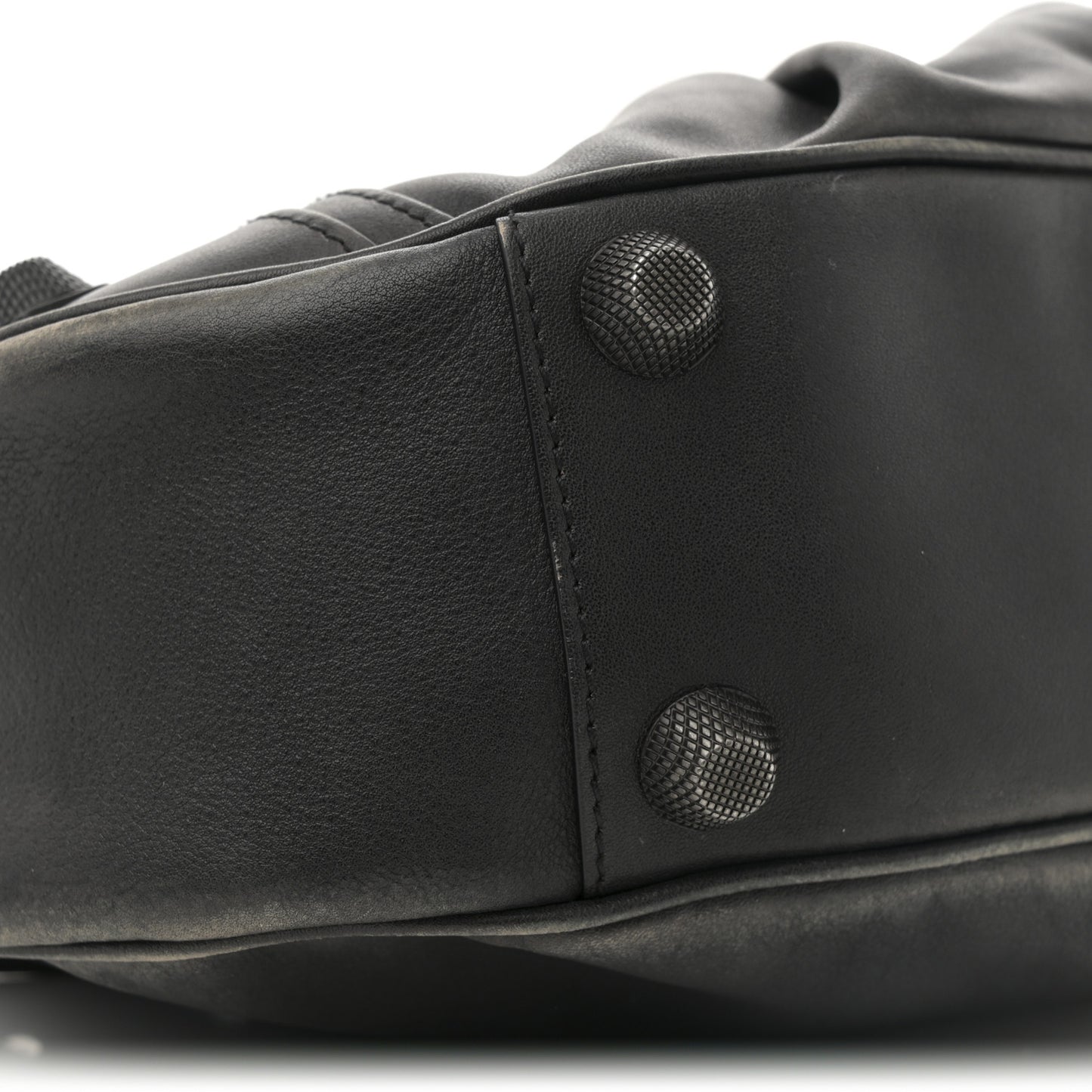 Used Calfskin Small Le Cagole Shoulder Bag Black