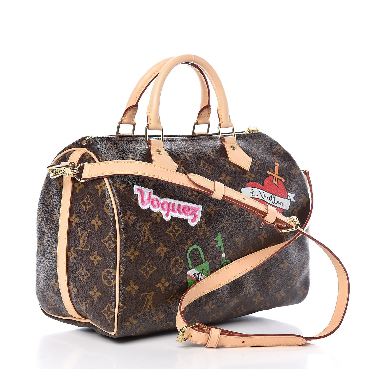 Monogram Patches Speedy Bandouliere 30