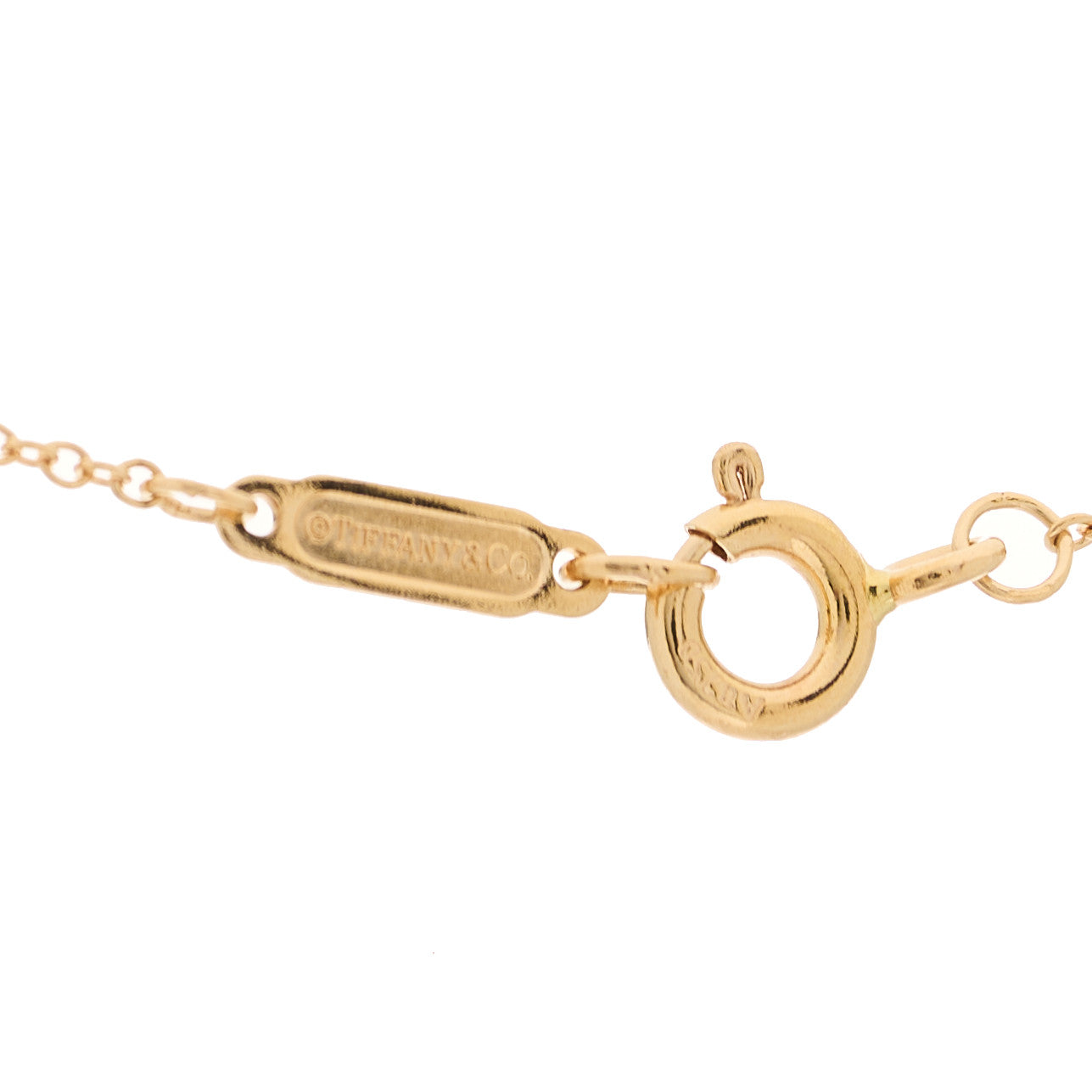 Tiffany 18K Rose Gold Diamond Mini Victoria Necklace 5 of 6