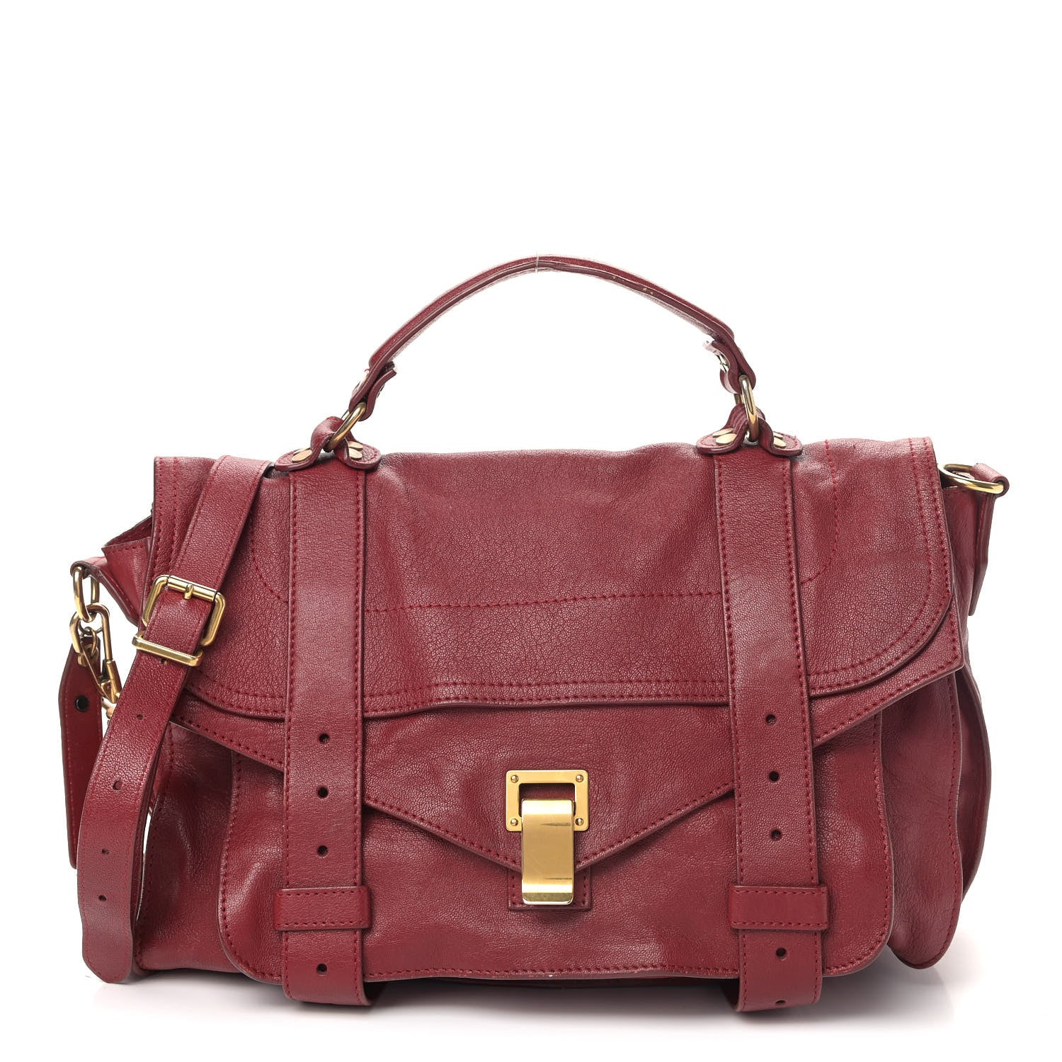 Proenza Schouler Lambskin Medium PS1 Satchel Chianti 1 of 16