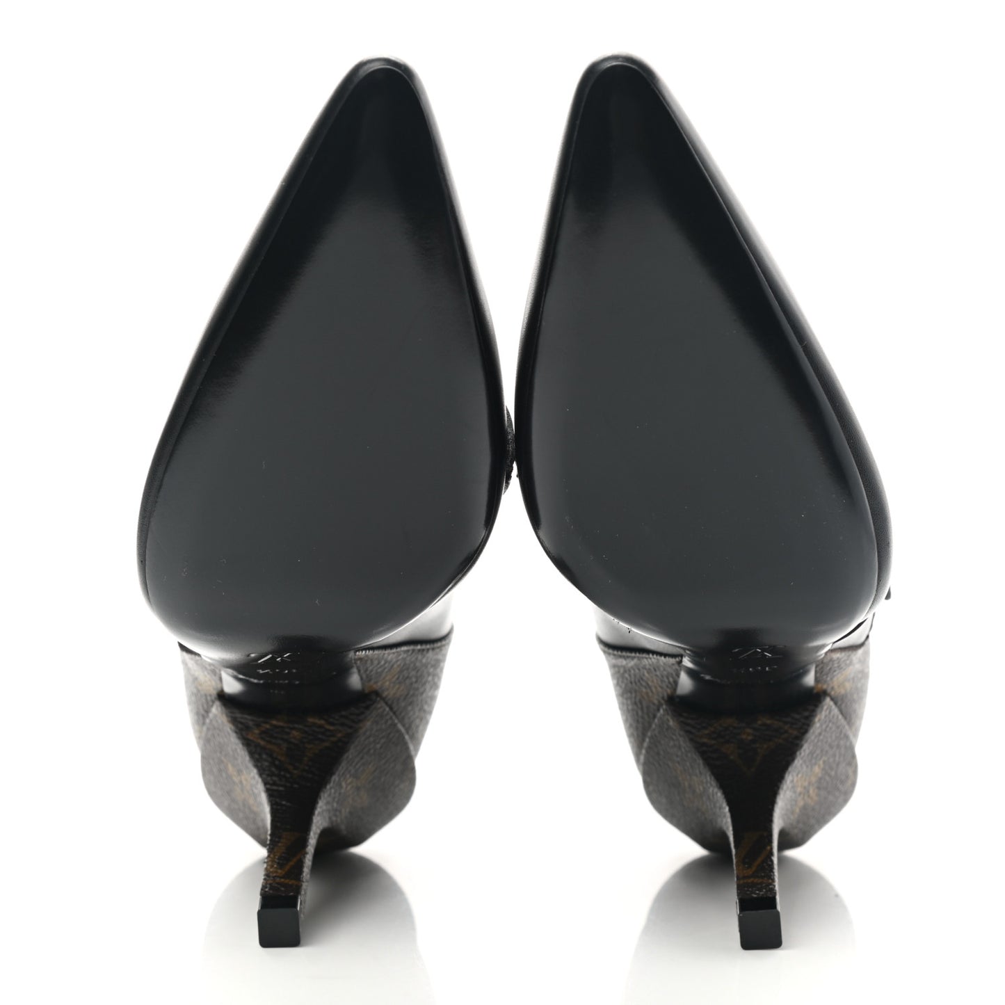 Calfskin Monogram Janet Ankle Boots 36.5 Black