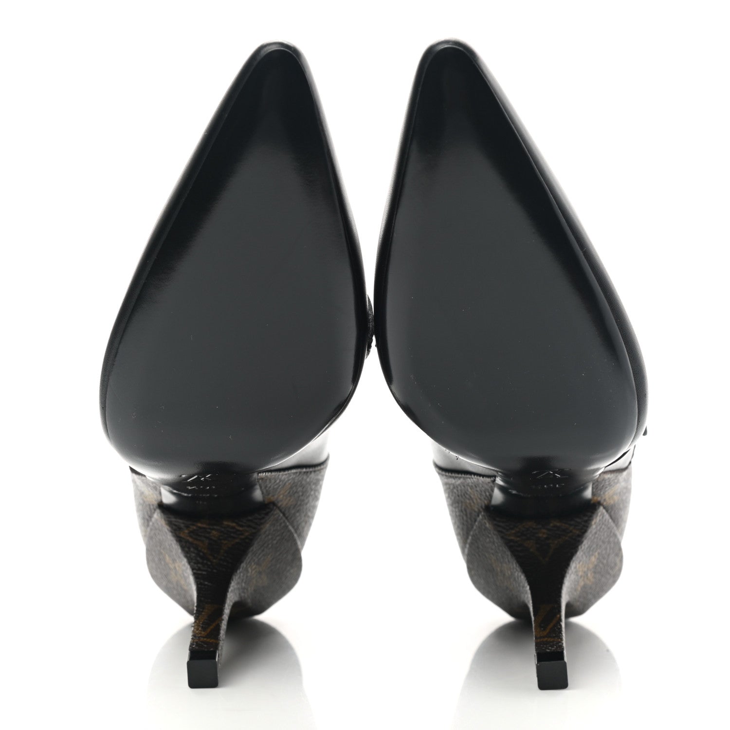 Louis Vuitton Calfskin Monogram Janet Ankle Boots 36.5 Black 5 of 9