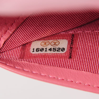 Chanel Lambskin Quilted Large Flap Wallet Pink 8 of 9