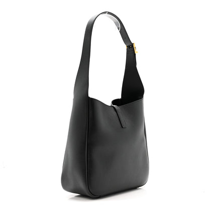 Saint Laurent Smooth Calfskin Small Le 5 A 7 Soft Hobo Black 3 of 11