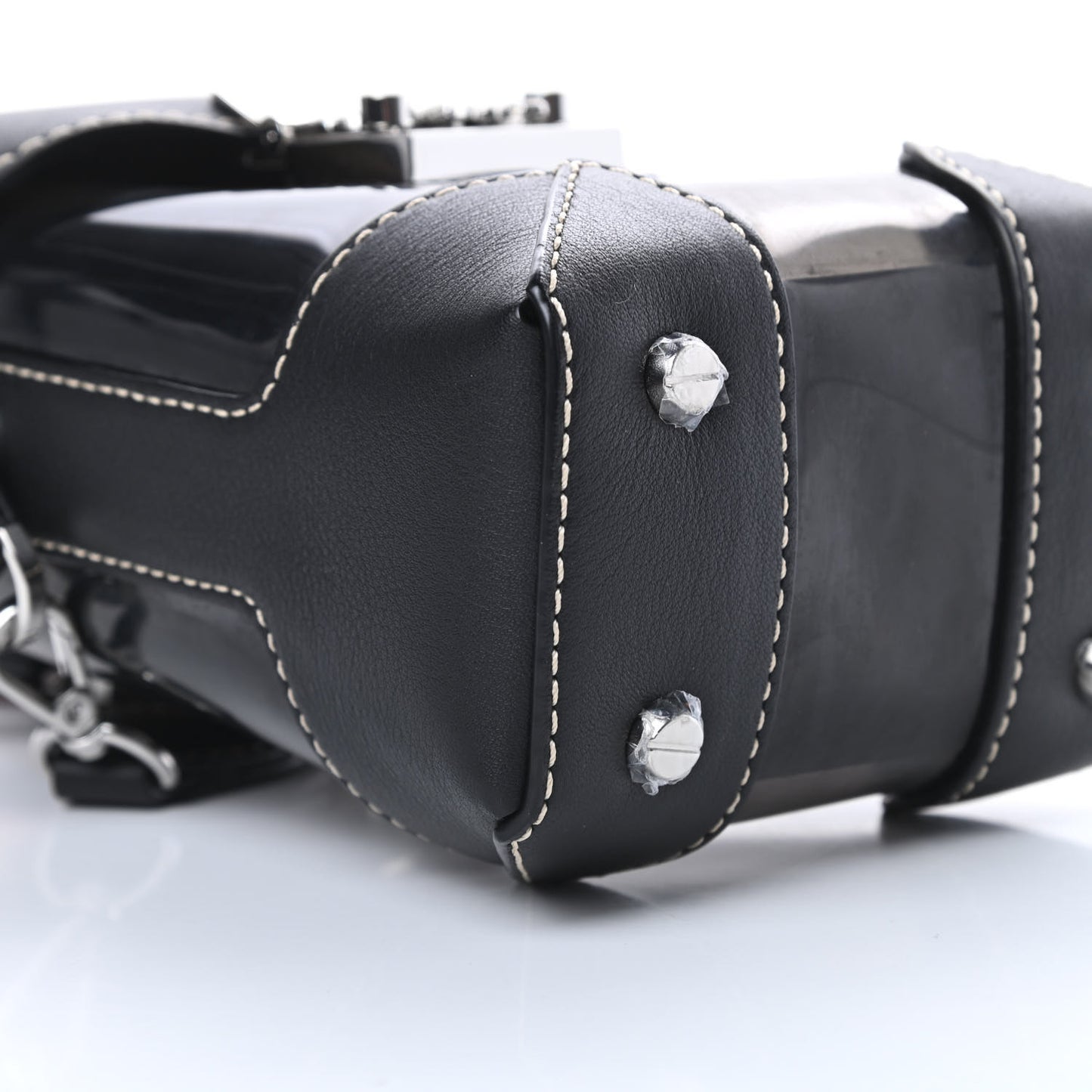 Transparent Mini Berlin Crossbody Black