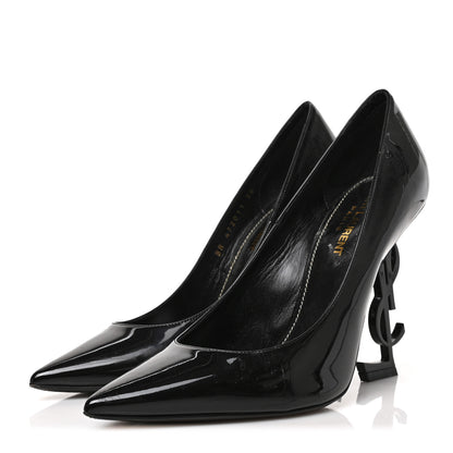 Saint Laurent Patent Opyum 110 Pumps 38 Black 3 of 10