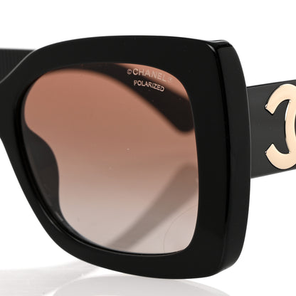 Chanel Square Polarized CC Sunglasses 5494-A Black 5 of 8
