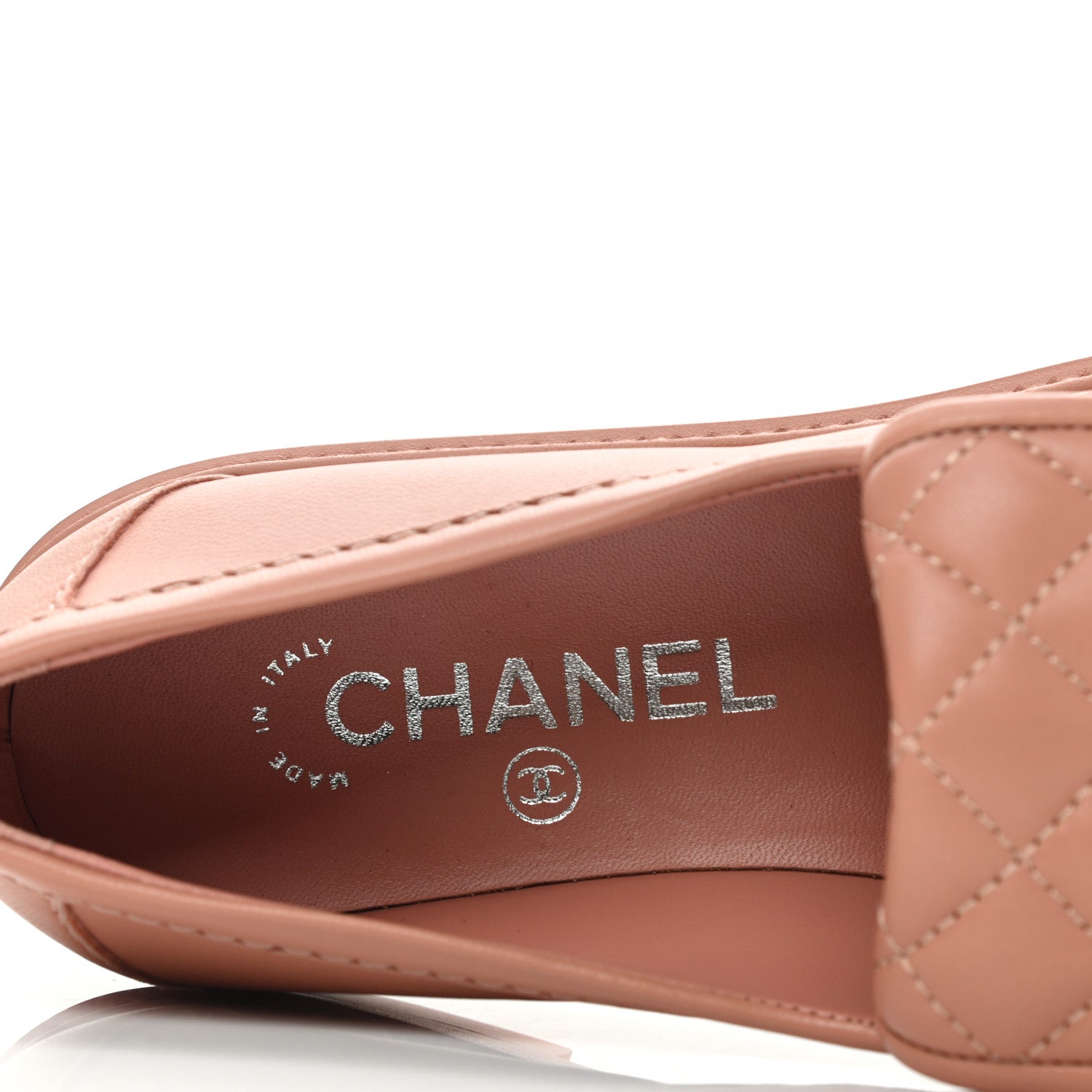 Chanel Lambskin Quilted CC Turnlock Loafers 36 Dark Pink 6 of 9