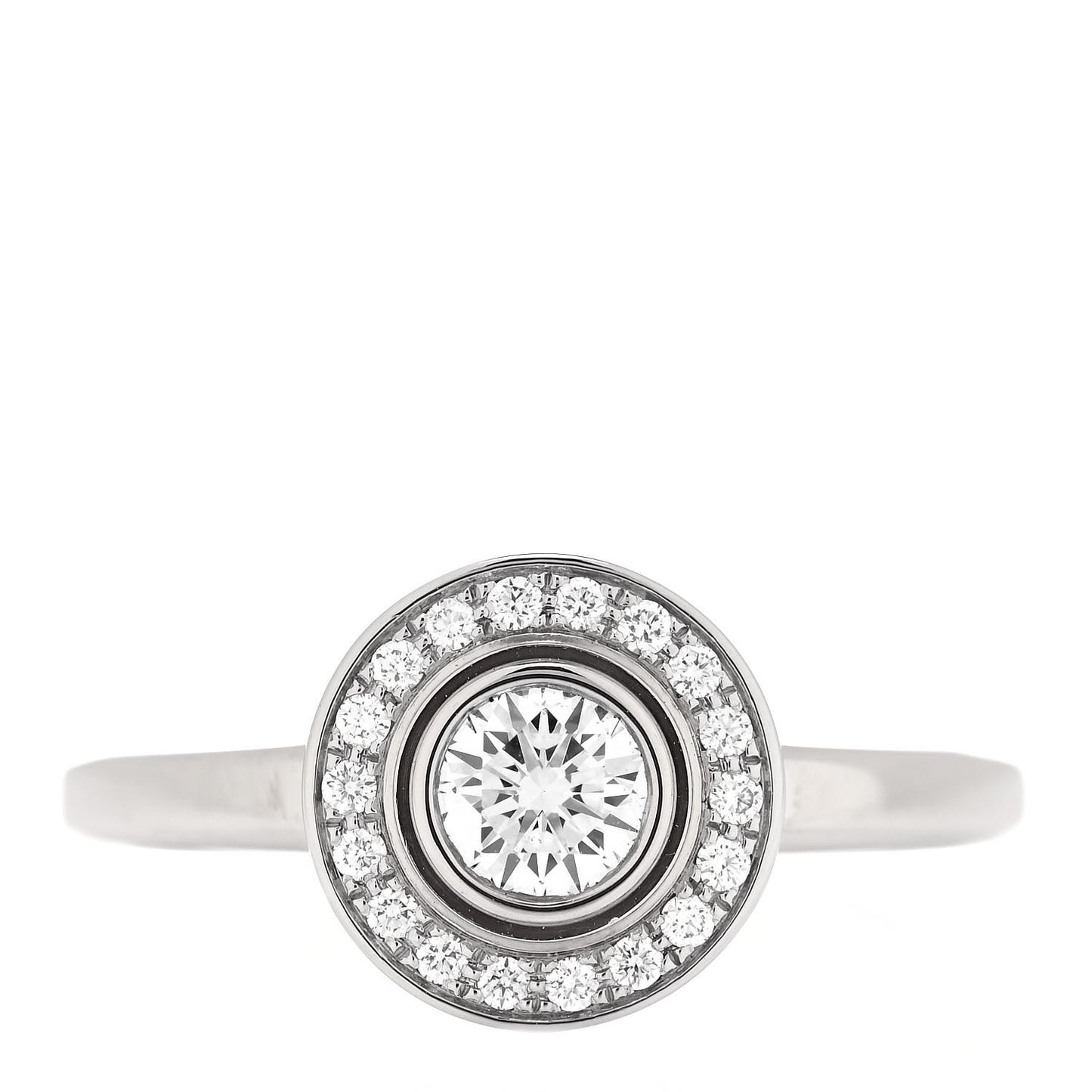 Platinum Diamond .22ct D'Amour Solitaire Engagement Ring 48 4.5