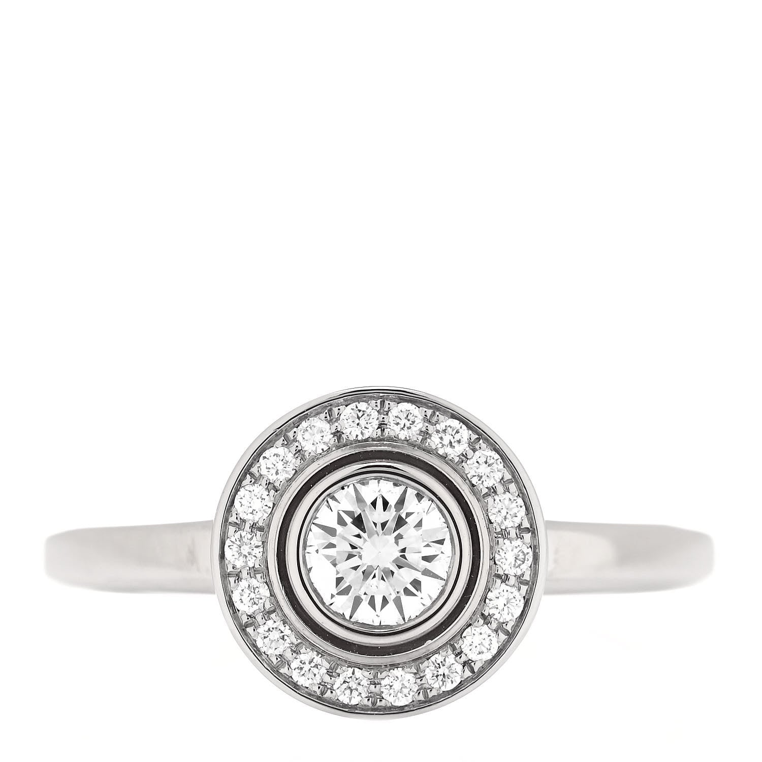 Cartier Platinum Diamond .22ct D'Amour Solitaire Engagement Ring 48 4.5 1 of 5