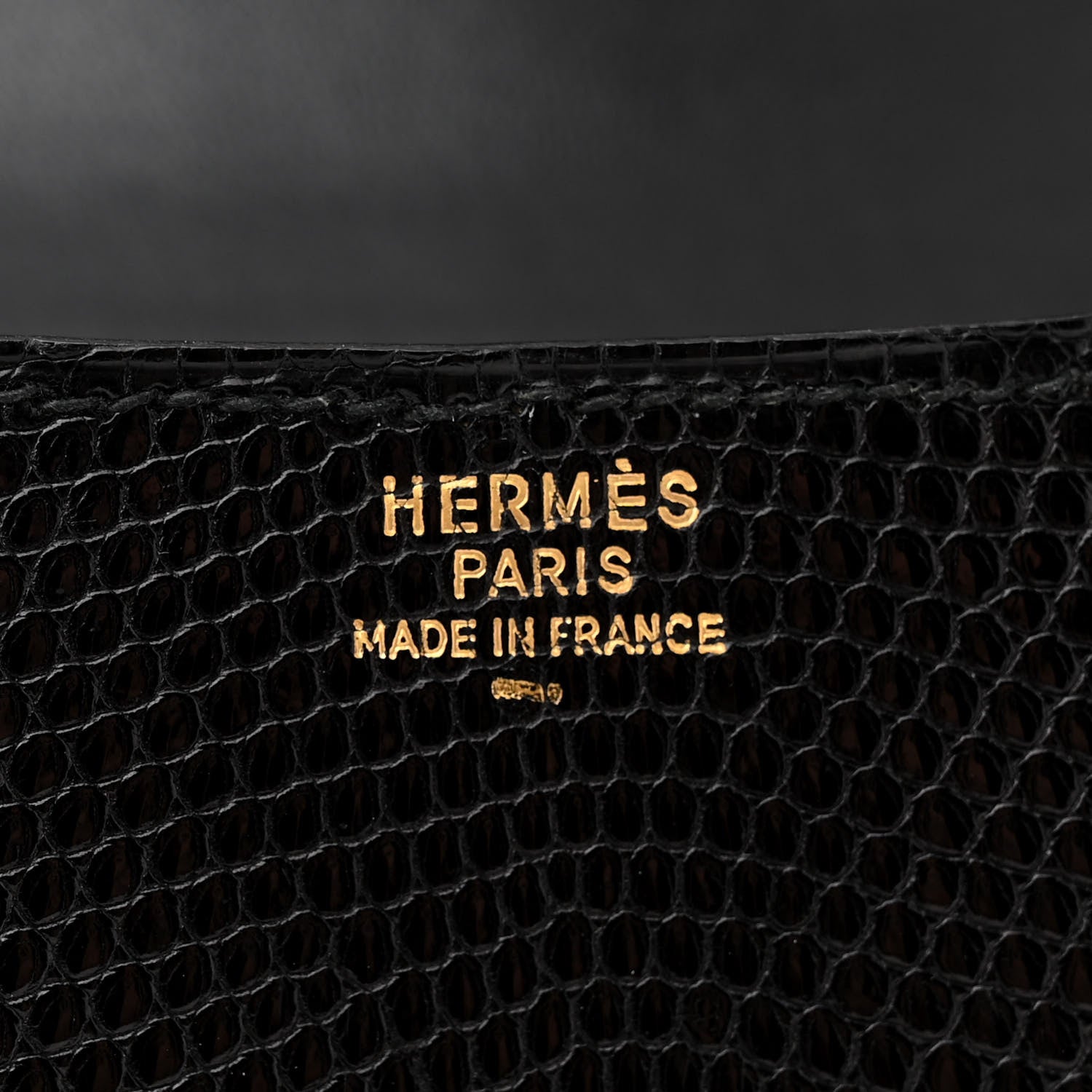 Hermes Lizard Constance 24 Black 6 of 19