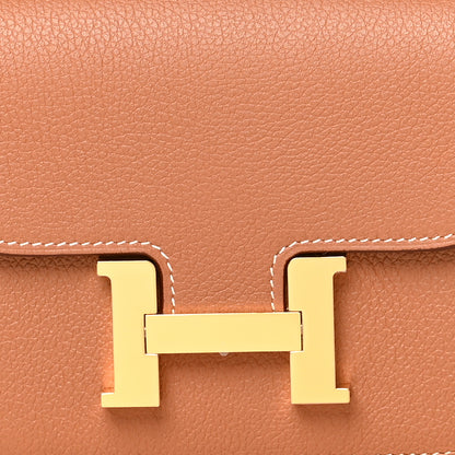Hermes Evercolor Constance Slim Wallet Gold 11 of 13