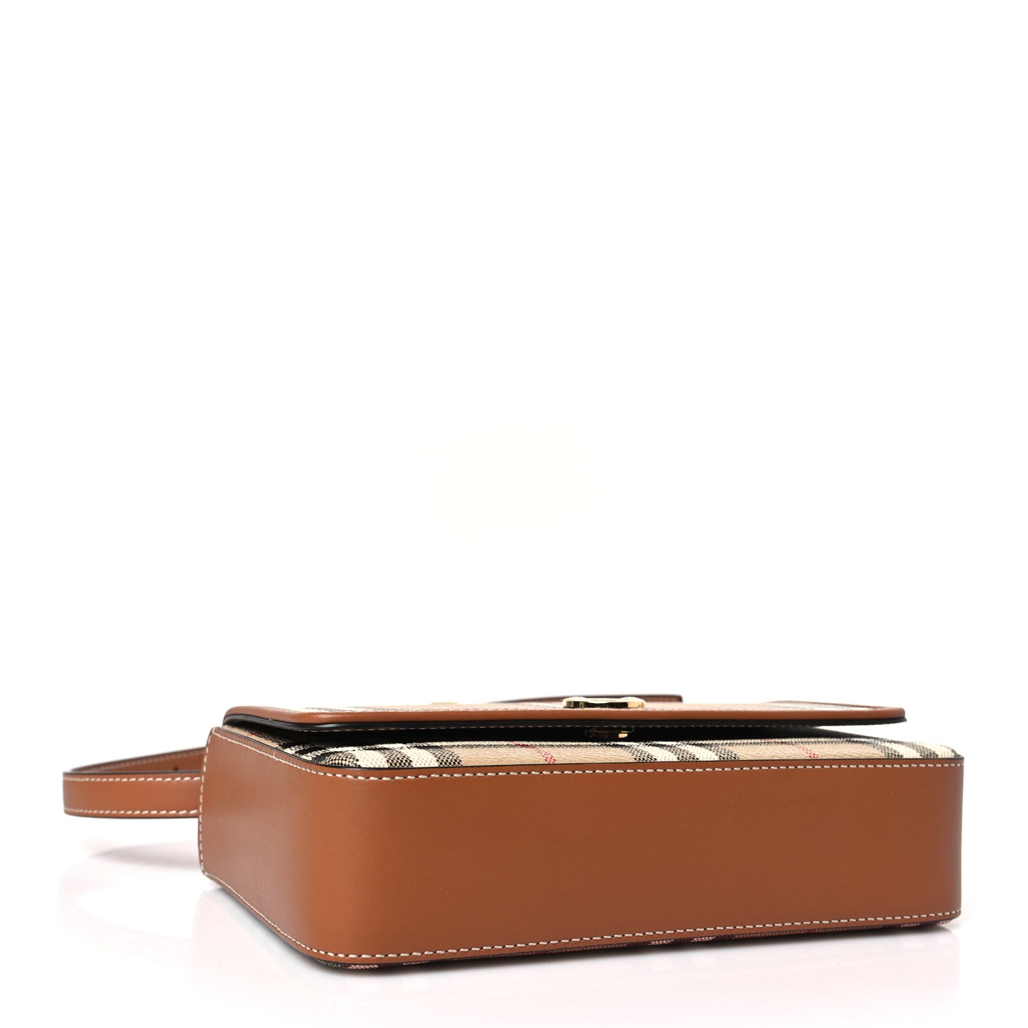Burberry E-Canvas Vintage Check Hampshire Crossbody Archive Beige 4 of 8