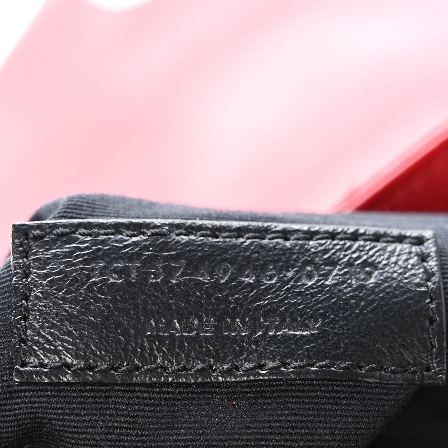 Calfskin Y Quilted Monogram Medium Loulou Chain Satchel Lipstick Red