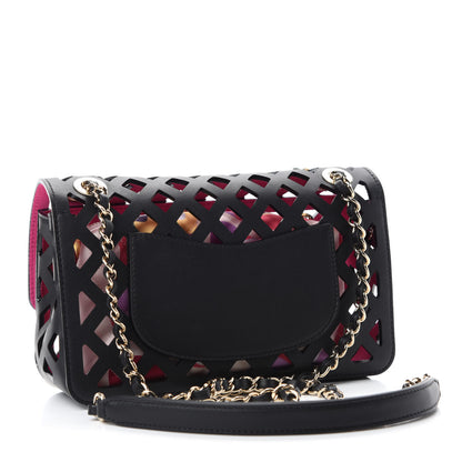 Chanel Lambskin Small Sea Through Flap Black 4 of 14