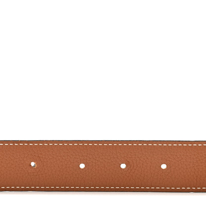Hermes Box Togo 32mm H Belt 80 32 Black Gold 4 of 8