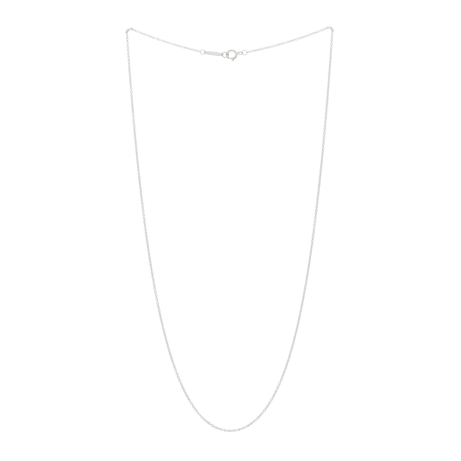 Tiffany Platinum Chain Necklace 18" 2 of 4