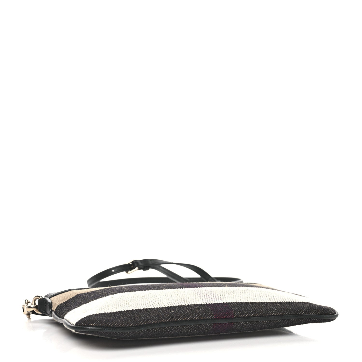 Burberry Mega Check Peyton Crossbody Clutch Bag Black 4 of 10