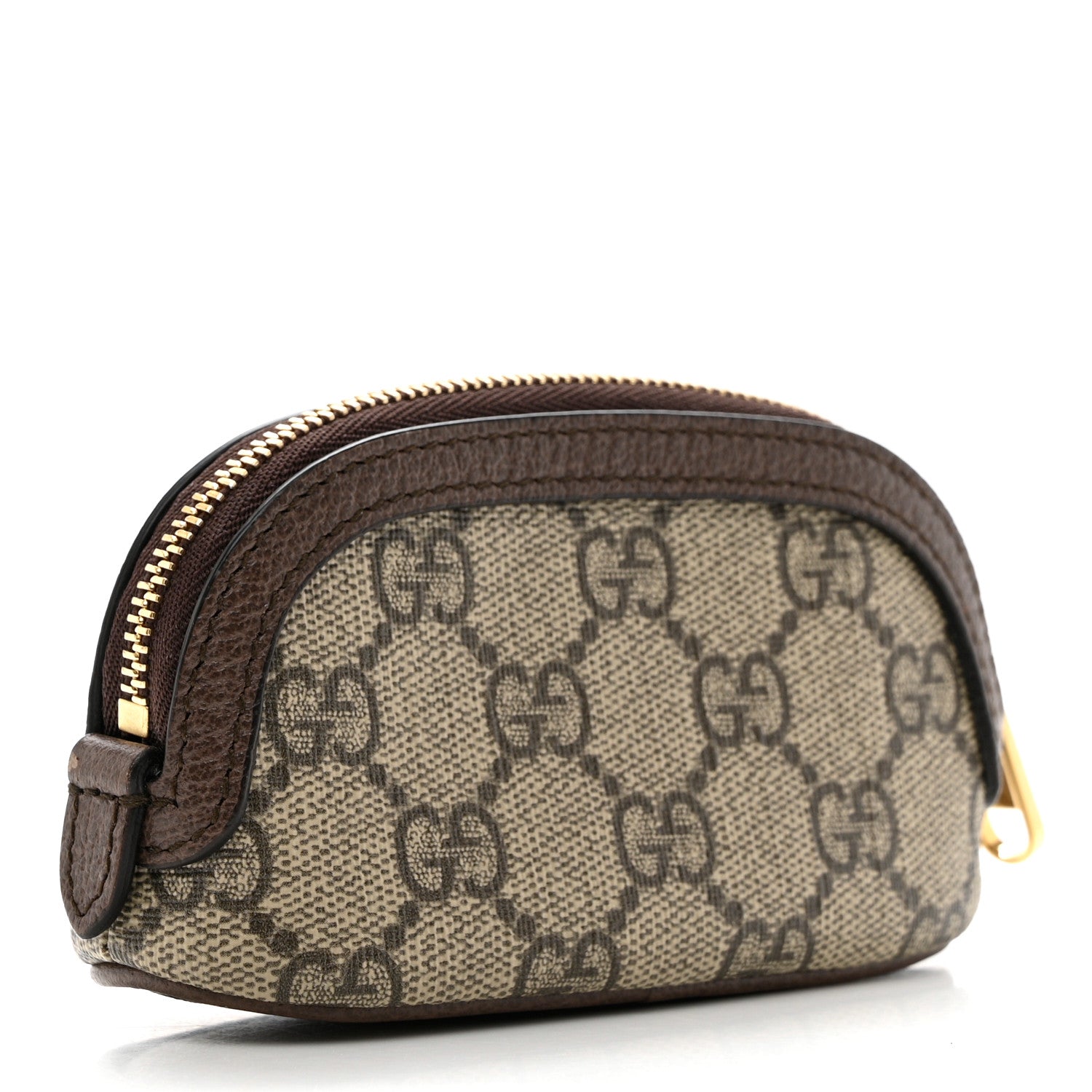 Gucci GG Supreme Monogram Web Ophidia Dome Key Pouch Beige New Acero 2 of 6