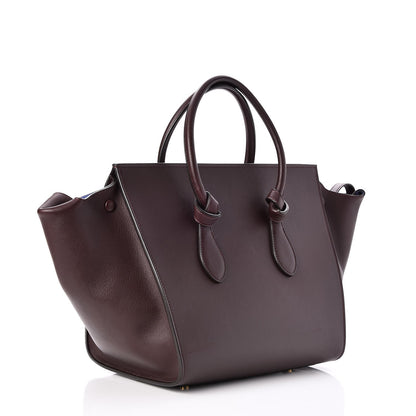 Celine Smooth Calfskin Small Tie Knot Tote Burgundy 4 of 8