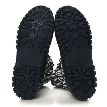 Christian Dior Oblique Nylon D-Venture Boots 39.5 Deep Blue 5 of 7