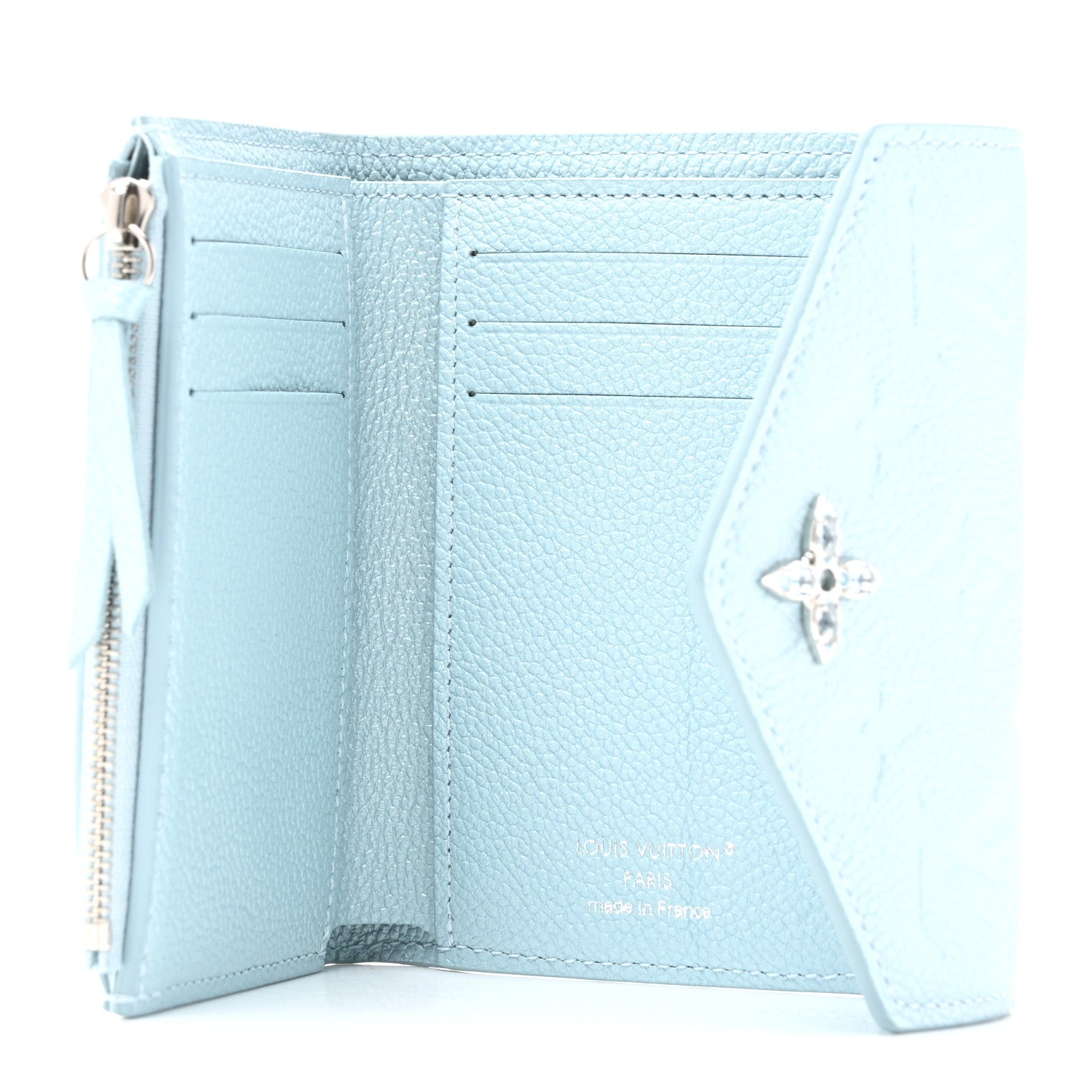 Louis Vuitton Empreinte Monogram Flower Victorine Wallet Azur Frost 5 of 7