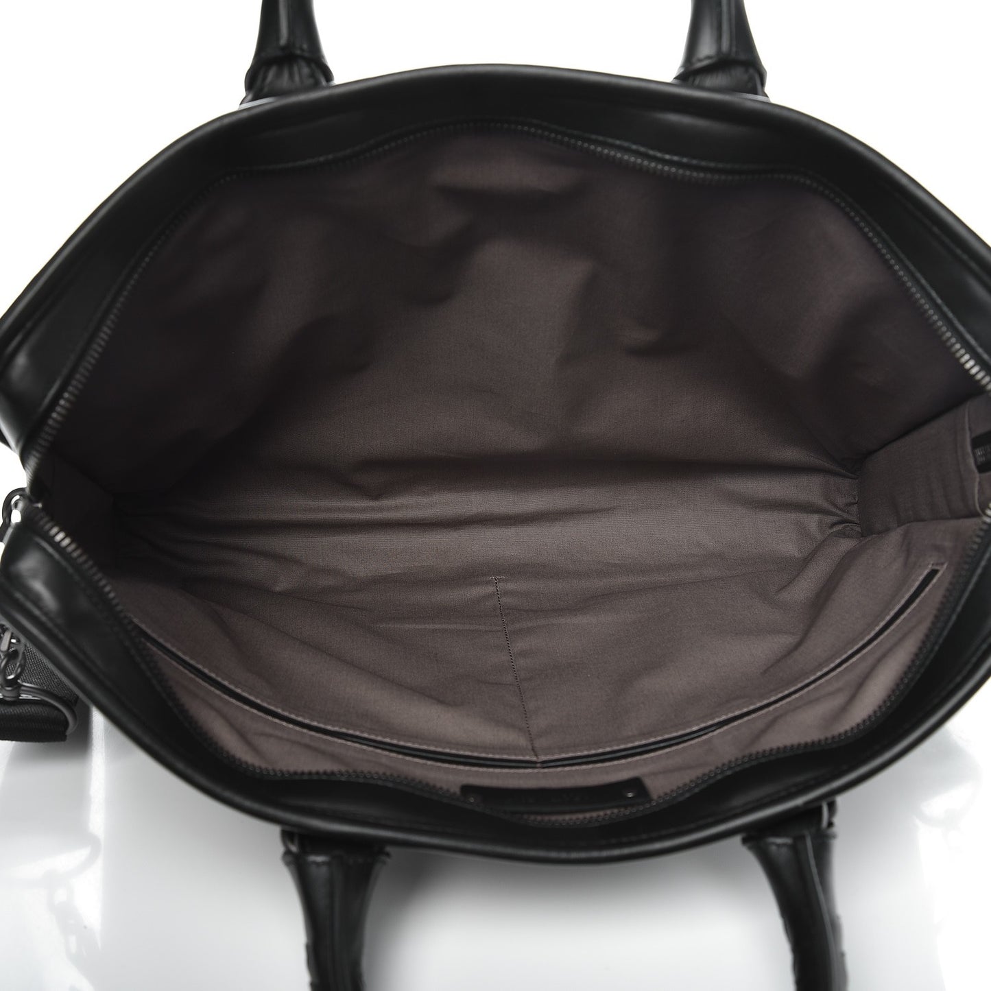 Calfskin Leggero Intrecciato Briefcase Nero Black