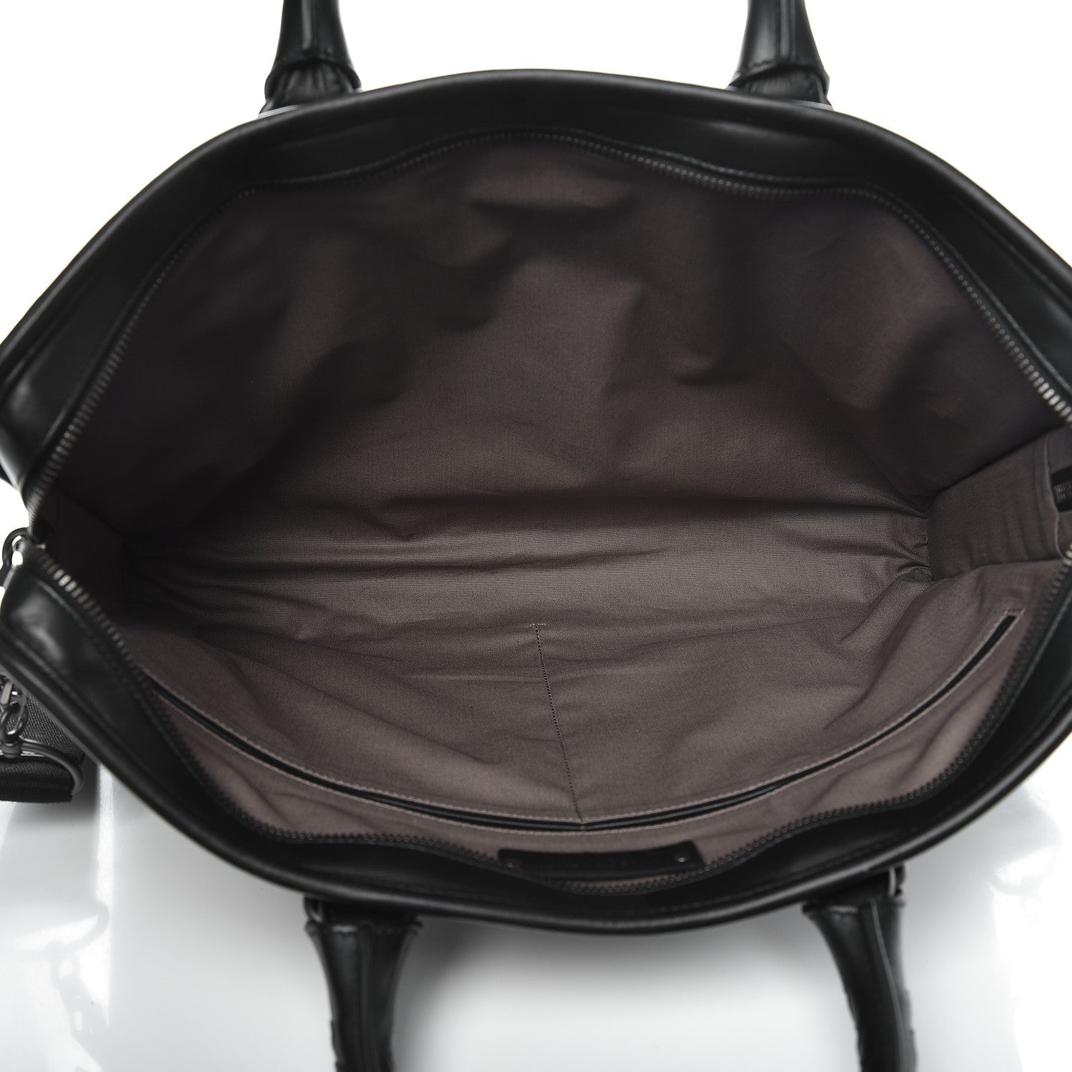 Bottega Veneta Calfskin Leggero Intrecciato Briefcase Nero Black 5 of 8