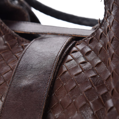 Bottega Veneta Nappa Intrecciato Shoulder Bag Brown 13 of 18