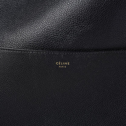 Celine Soft Grained Calfskin Sangle Bucket Bag Black 6 of 13