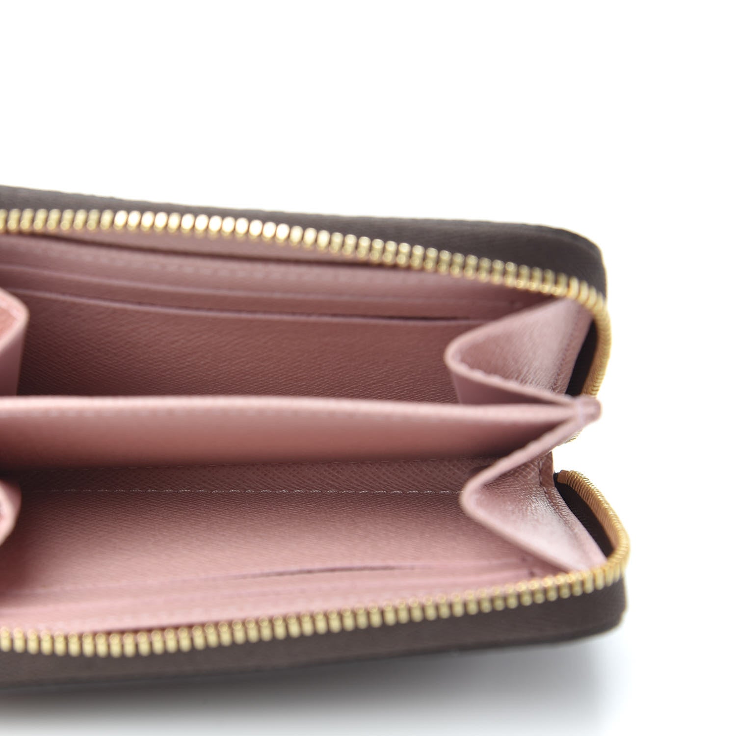 Louis Vuitton Damier Ebene Zippy Coin Purse Rose Ballerine 5 of 7
