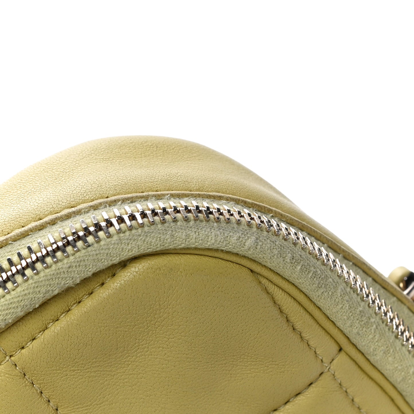 Lambskin Quilted Diamond Clutch With Chain Light Green