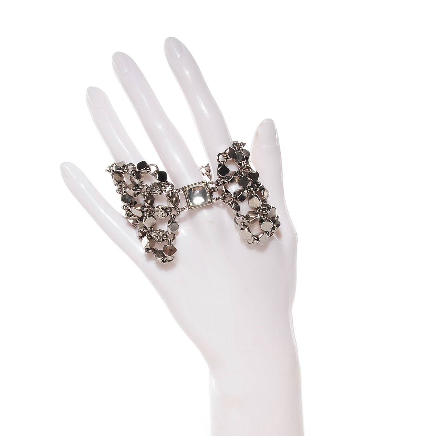 Gripoix Multi Strand Bracelet Silver