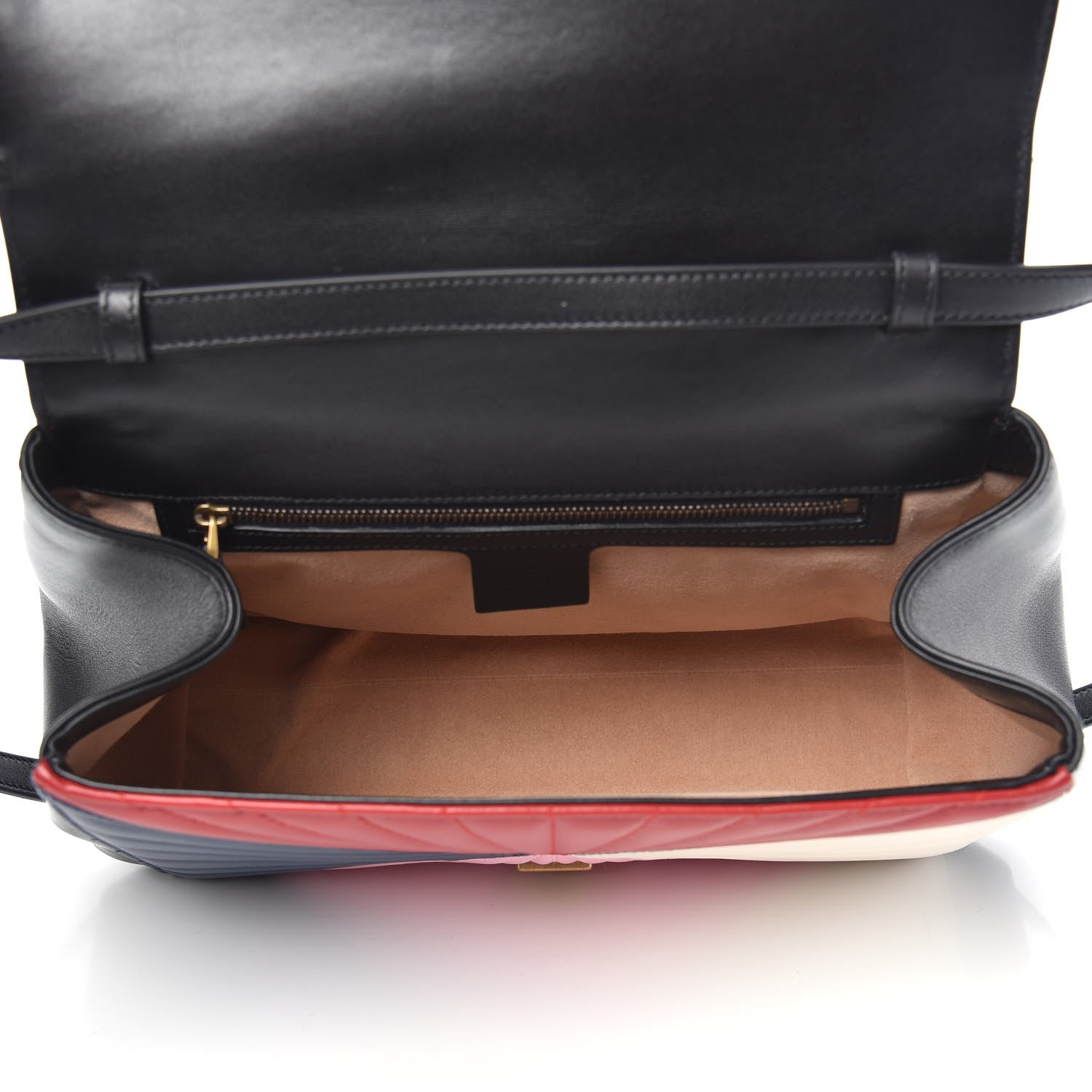 Gucci Calfskin Bamboo Trapuntata Queen Margaret Top Handle Bag Blue Agata Hibiscus Red Mystic White Sugar Pink 5 of 12