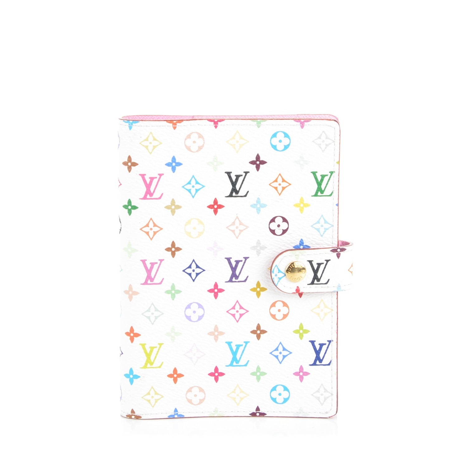 Monogram Multicolor Small Ring Agenda Cover White Litchi