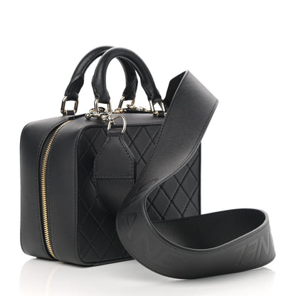 Chanel Calfskin Quilted Travel Kit Vanity Case Black 3 of 13