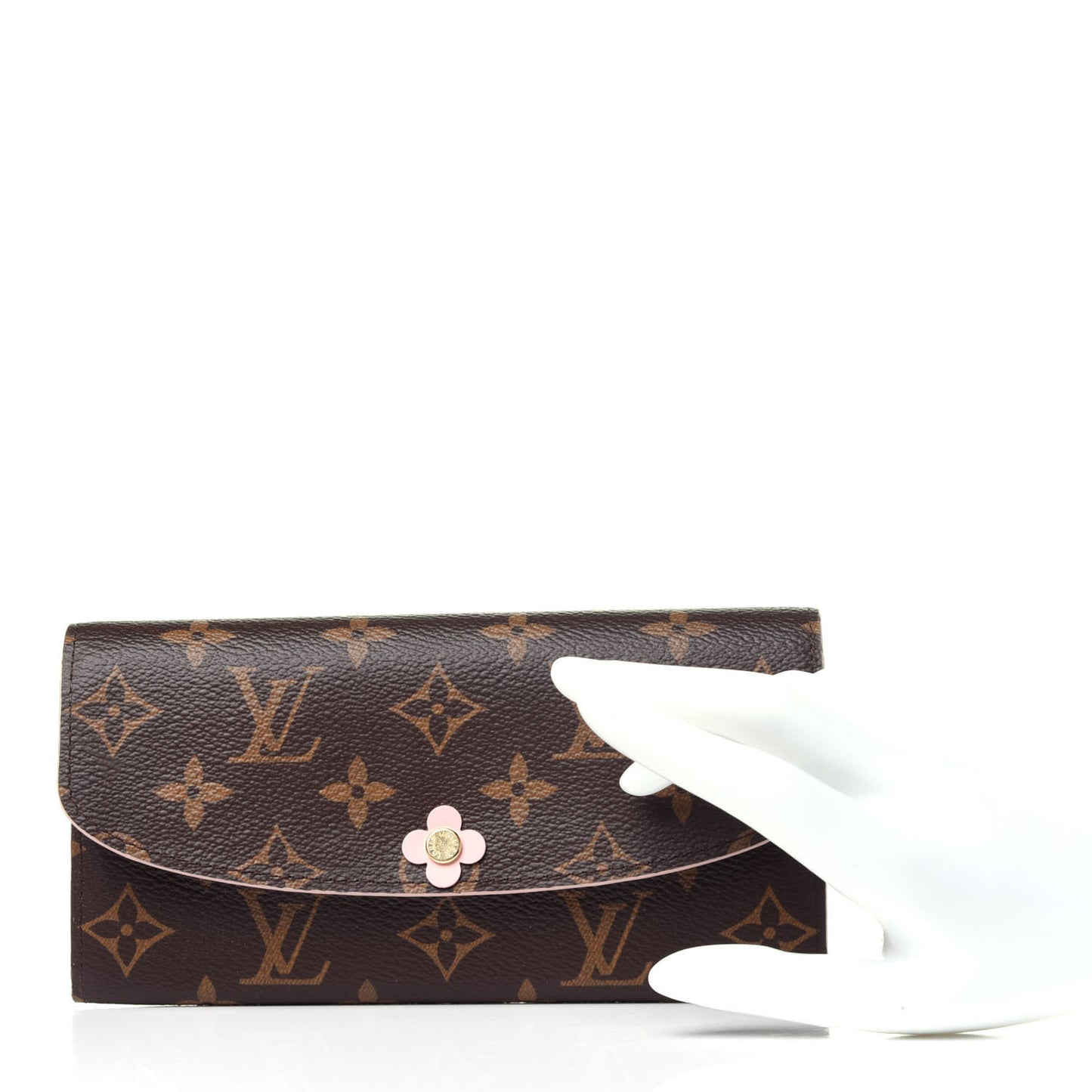 Monogram Bloom Flower Emilie Wallet Fuchsia
