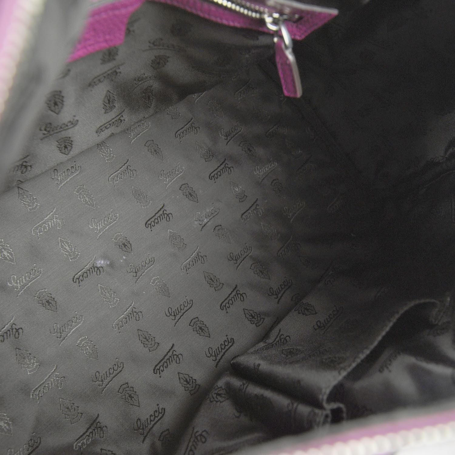 Gucci Guccissima Neoprene Techno Tag Medium Boston Magenta 6 of 10