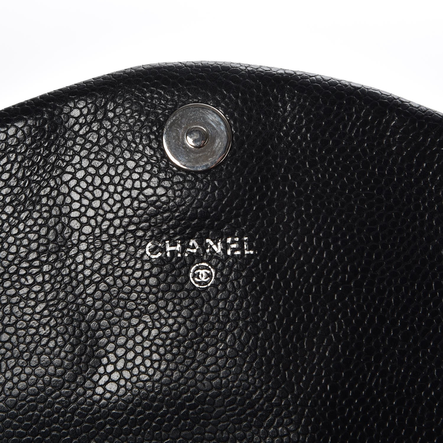Chanel Caviar Half Moon Wallet On Chain WOC Black 6 of 9
