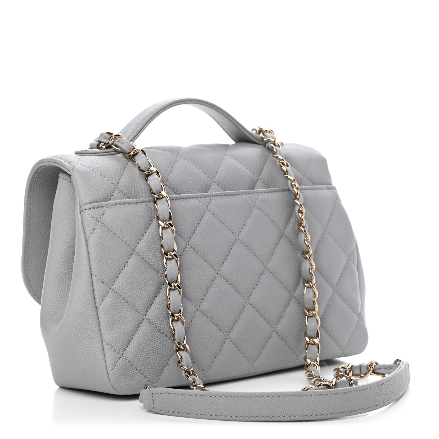 Chanel Caviar Quilted Medium Business Affinity Flap Grey 2 of 6