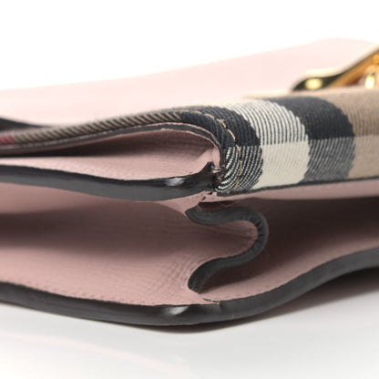 Burberry Derby Calfskin House Check Small Macken Crossbody Bag Pale Orchid 9 of 10