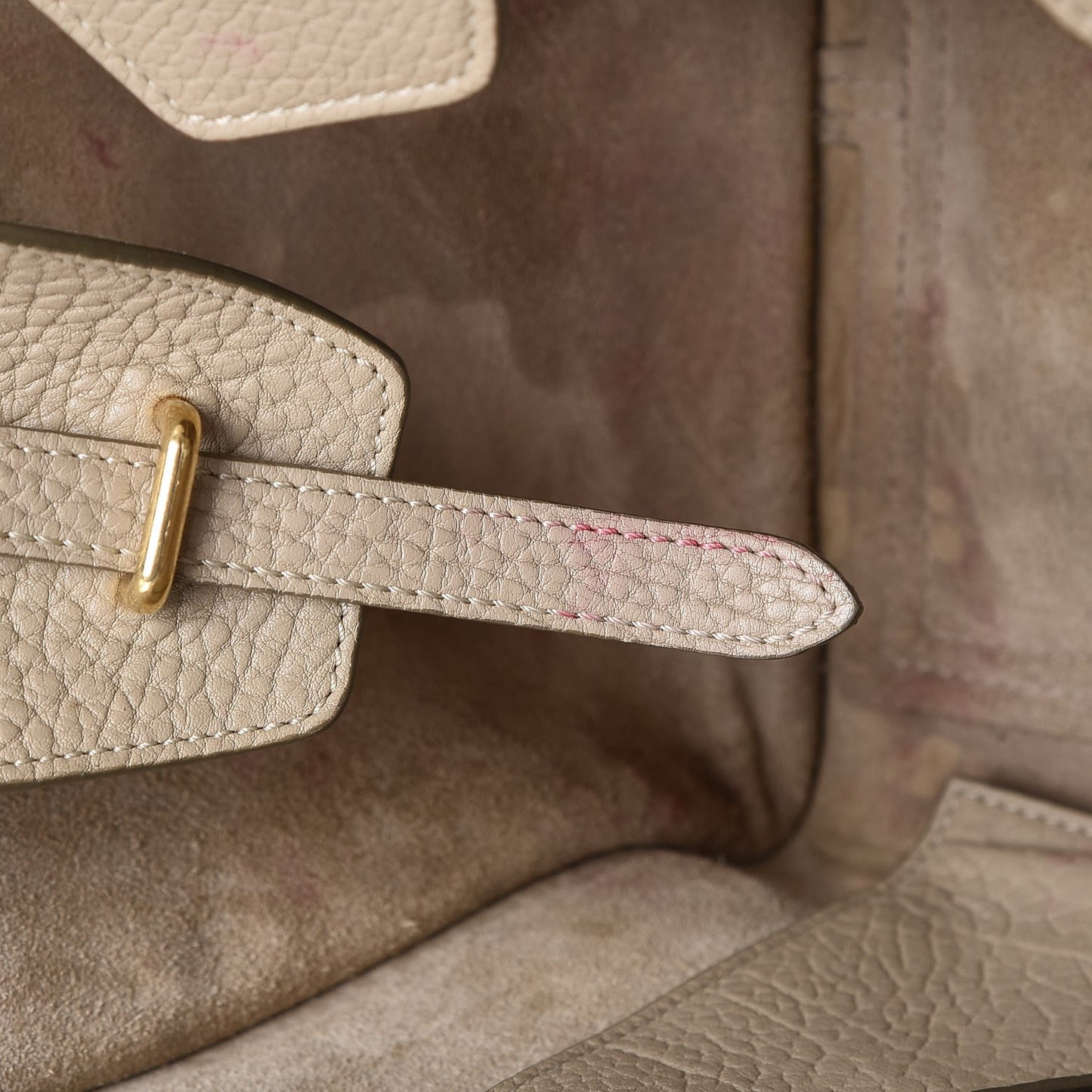 Crisped Calfskin Small Tie Knot Tote Light Taupe