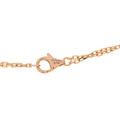 Cartier 18K Pink Gold 2 Diamond LOVE Necklace 5 of 7