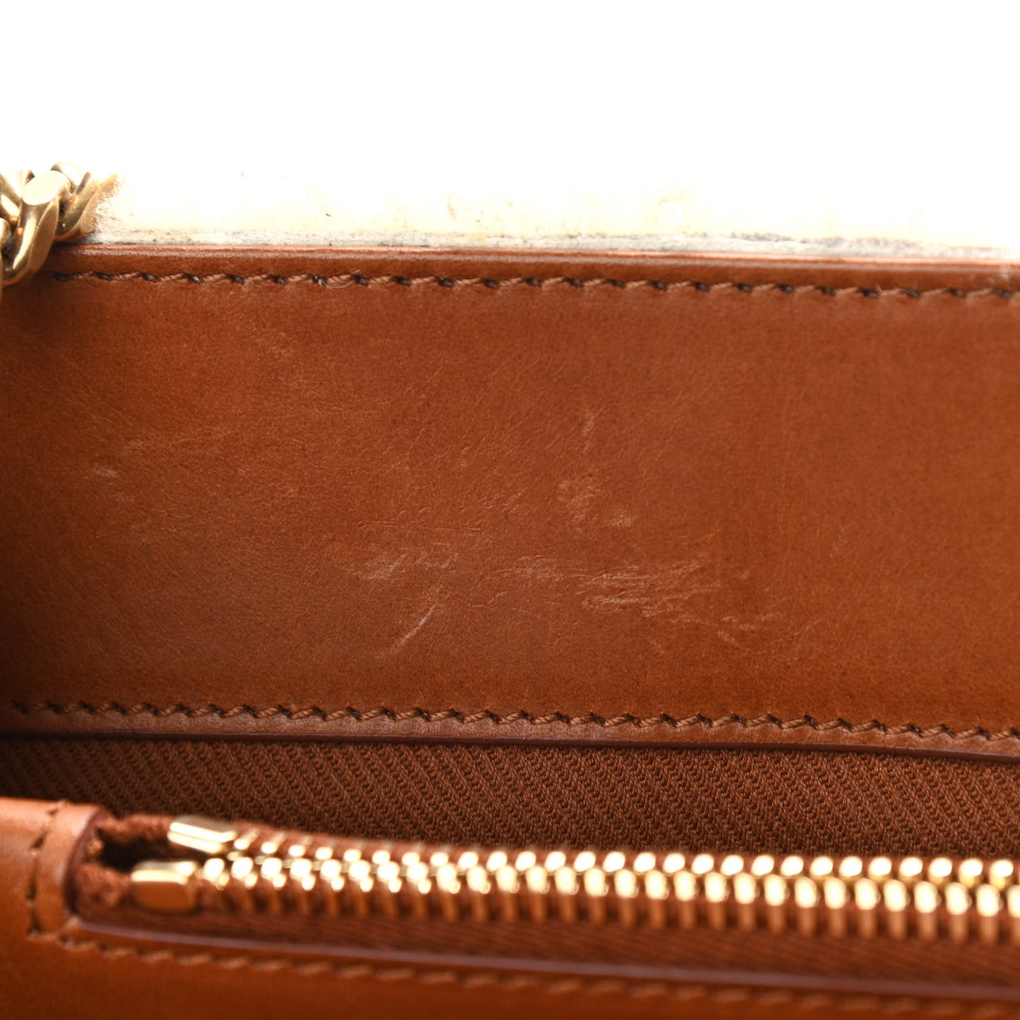 Shearling Medium Loulou Shoulder Bag Natural