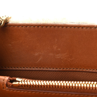 Saint Laurent Shearling Medium Loulou Shoulder Bag Natural 11 of 15
